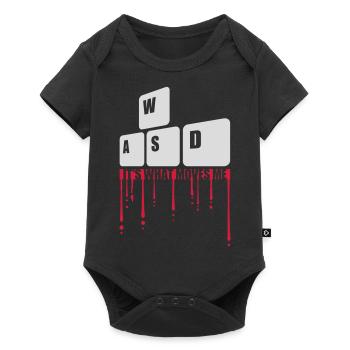 c’est ce qui m’émeut - Body à manches courtes Premium Bébé - noir - Devant