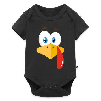 Turkey Thanksgiving Costume - Baby Premium short-sleeve bodysuit - black - Front
