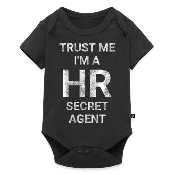 Trust Me I m A HR Secret agent - Baby Premium short-sleeve bodysuit - black - Front