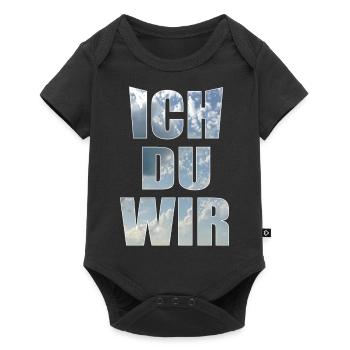 Ich du wir - Baby Premium Kurzarmbody - Schwarz - Vorne