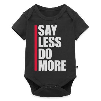 say less do more - Baby Premium short-sleeve bodysuit - black - Front