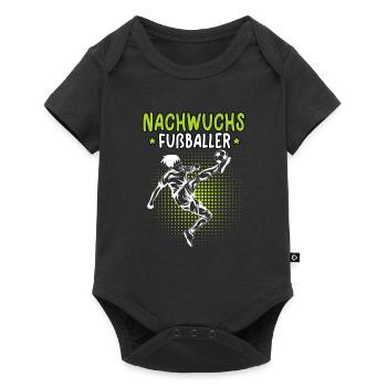 Nachwuchs Fußballer Fußball junge Fußballspieler - Baby Premium Kurzarmbody - Schwarz - Vorne