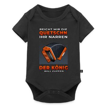 Reicht mir die Quetschn steirische Ziehharmonika - Baby Premium Kurzarmbody - Schwarz - Vorne