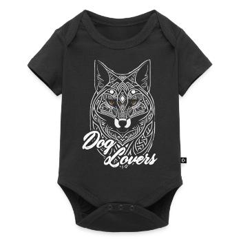 Dog Lovers. amoureux des chiens .citation chien. - Body à manches courtes Premium Bébé - noir - Devant