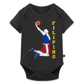 Philippines Filipino Flag Basketball I Gift - Baby Premium short-sleeve bodysuit - black - Front