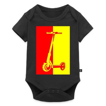 E-Scooter E-Roller Scooter - Baby Premium short-sleeve bodysuit - black - Front