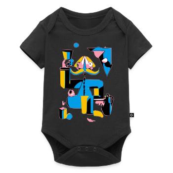 Character ireal - Baby Premium short-sleeve bodysuit - black - Front