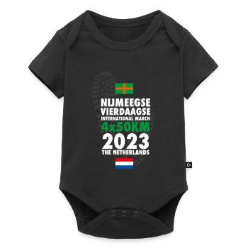 2023 Nimègue Quatre Jours Marches 4 x 50 km - Body à manches courtes Premium Bébé - noir - Devant