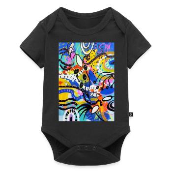 Abstract Chaos #10 original painting Design - Baby Premium Kurzarmbody - Schwarz - Vorne