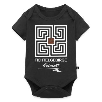 Fichtelgebirgs-Labyrinth - Baby Premium Kurzarmbody - Schwarz - Vorne
