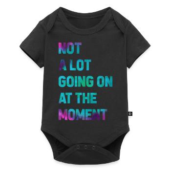 Funny saying batik Not much going on with me Humor - Baby Premium short-sleeve bodysuit - black - Front