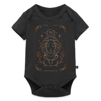 Signe de la Vierge : Constellation du zodiaque - Body à manches courtes Premium Bébé - noir - Devant