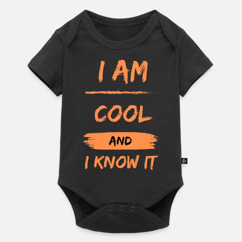 I am cool and I know it - Baby Premium short-sleeve bodysuit - black