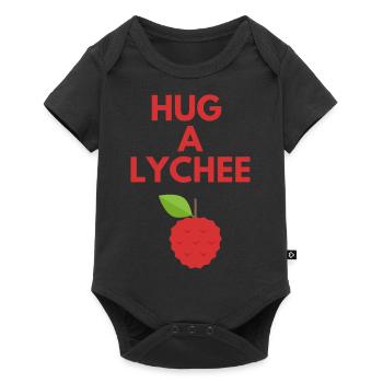 HUG A LYCHEE - Baby Premium short-sleeve bodysuit - black - Front