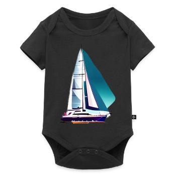 voilier voilier voilier voilier voilier voilier - Body à manches courtes Premium Bébé - noir - Devant