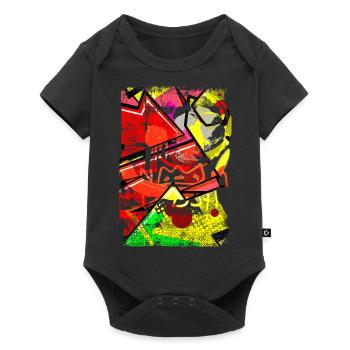 Graffiti style Splash hip hop couleurs peintre couleur - Body à manches courtes Premium Bébé - noir - Devant