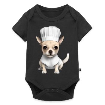 Chihuahua Dog Restaurateur Chihuahua Puppy Dogs - Baby Premium short-sleeve bodysuit - black - Front