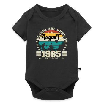 August 1985. Birthday gift August 1985. August - Baby Premium short-sleeve bodysuit - black - Front