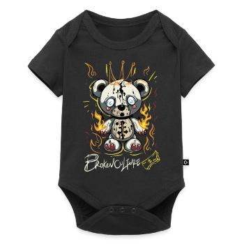 Broken cultures - Baby Premium short-sleeve bodysuit - black - Front