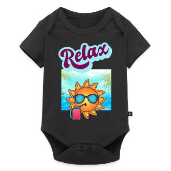 DETENTE RELAXATION - Baby Premium short-sleeve bodysuit - black - Front