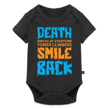 La mort sourit à tous, grimpeurs industriels - Body à manches courtes Premium Bébé - noir - Devant