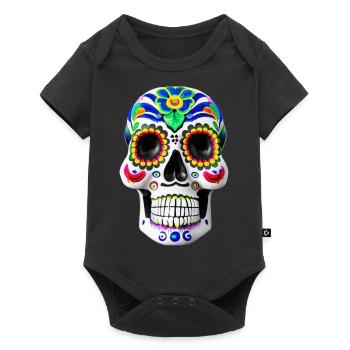 Dia de los Muertos - Body à manches courtes Premium Bébé - noir - Devant