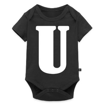 U - Body à manches courtes Premium Bébé - noir - Devant