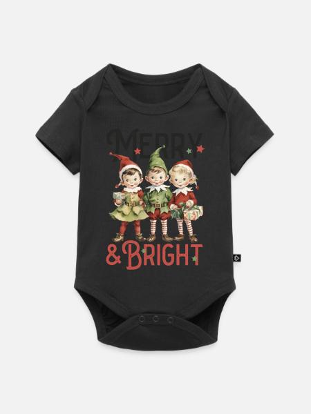 i Love Christmas - Baby Premium Kurzarmbody - Schwarz