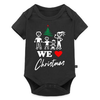 Nous aimons Noël - Body à manches courtes Premium Bébé - noir - Devant