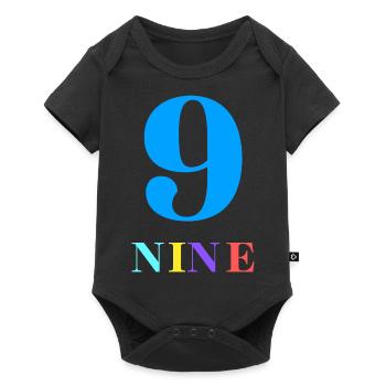 Nine-9th Anniversary - Baby Premium short-sleeve bodysuit - black - Front