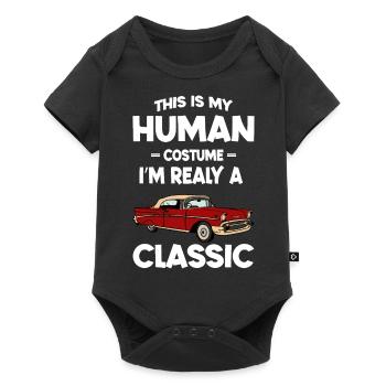 This is My Human Costume Im a Really Classic Car - Baby Premium short-sleeve bodysuit - black - Front