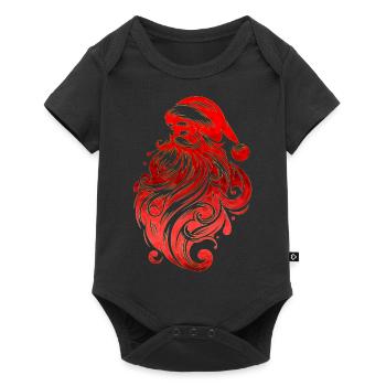 Xmas christmas santa clau naughty holidays winter - Baby Premium short-sleeve bodysuit - black - Front