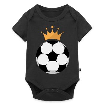 Soccer King Logo - Baby Premium short-sleeve bodysuit - black - Front