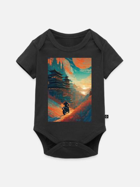 Motorcycle Future Asia - Baby Premium short-sleeve bodysuit - black