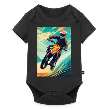 Motocross I - Body à manches courtes Premium Bébé - noir - Devant