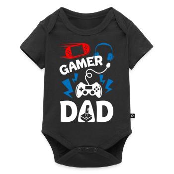 Gamer Dad - Baby Premium short-sleeve bodysuit - black - Front