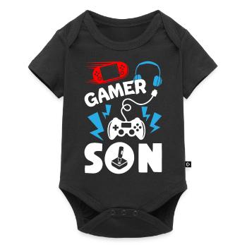 Gamer Son - Baby Premium short-sleeve bodysuit - black - Front