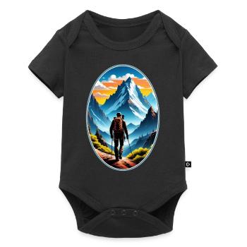 randonnée nature et montagne - Body à manches courtes Premium Bébé - noir - Devant