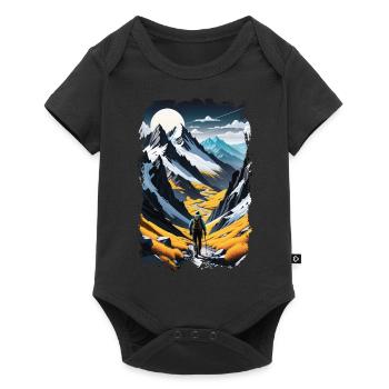randonnée nature et montagne - Body à manches courtes Premium Bébé - noir - Devant