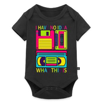 Music, Retro, Heavy Metal, Hard Rock, Punk, Vinyl, Pop - Baby Premium short-sleeve bodysuit - black - Front