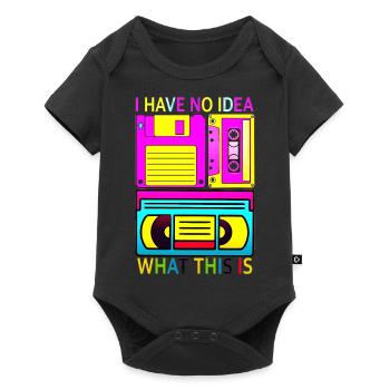 Music, Retro, Heavy Metal, Hard Rock, Punk, Vinyl, Pop - Baby Premium short-sleeve bodysuit - black - Front
