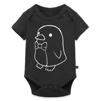 Pingouin élégant - Body à manches courtes Premium Bébé - noir - Devant