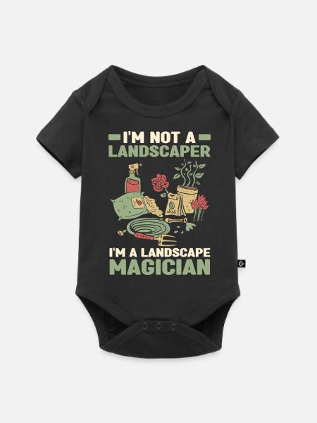 Landschaftsbau Landschaftsgärtner Gärtner Geschenk - Baby Premium Kurzarmbody - Schwarz