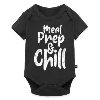 Meal Prep And Chill Preperation Cooking Chef Cook - Baby Premium short-sleeve bodysuit - black - Front