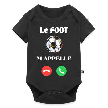 Le Foot m'appelle - J'aime le Foot - Body à manches courtes Premium Bébé - noir - Devant