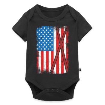 Batterie des États-Unis - Body à manches courtes Premium Bébé - noir - Devant