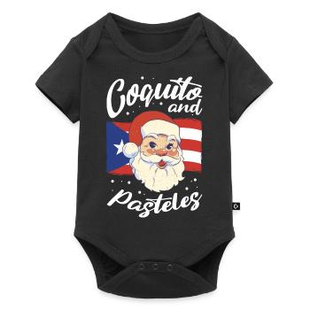Drink Coquito Me Merry Puerto Rica Christmas - Baby Premium short-sleeve bodysuit - black - Front