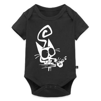 I do what I want Funny Cat - Body à manches courtes Premium Bébé - noir - Devant
