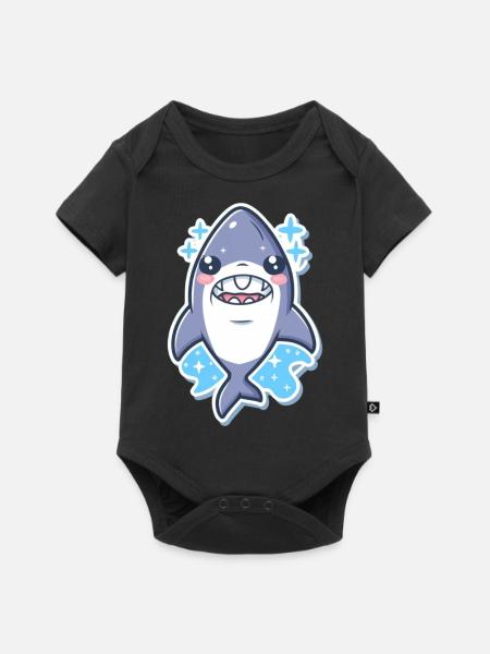 Hai-Liebhaber - Baby Premium Kurzarmbody - Schwarz