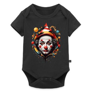 CLOWN’S DREAM: A SURREAL DANCE OF NATURE AND ART - Baby Premium short-sleeve bodysuit - black - Front